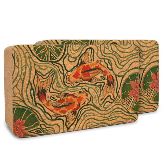 Cork Yoga Block | Artist Designed